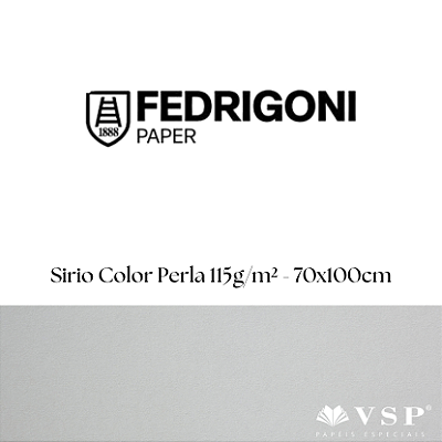 Papel Sirio Color Perla 115g/m² Tamanho 70x100cm - Pacote com 50 folhas