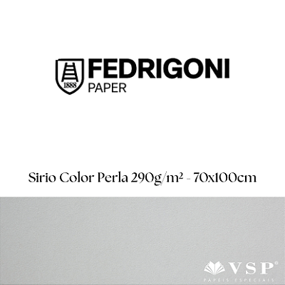 Papel Sirio Color Perla 290g/m² Tamanho 70x100cm - Pacote com 25 folhas