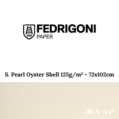Papel Sirio Pearl Oyster Shell 125g/m² Tamanho 72x102cm - Pacote com 50 folhas