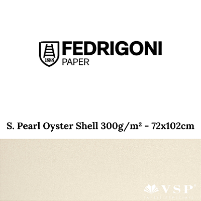 Papel Sirio Pearl Oyster Shell 300g/m² Tamanho 72x102cm - Pacote com 25 folhas
