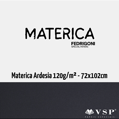 Papel Materica Ardesia 120g/m² Tamanho 72x102cm - Pacote com 50 folhas