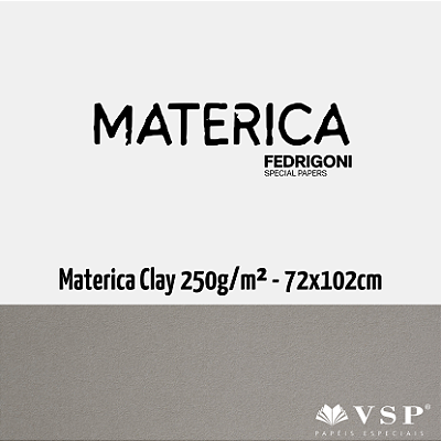 Papel Materica Clay 250g/m² Tamanho 72x102cm - Pacote com 25 folhas