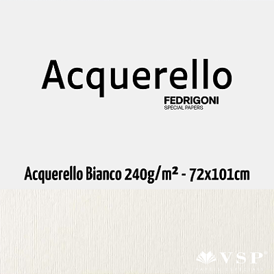 Papel Acquerello Avorio 240g/m² Tamanho 72x101cm - Pacote com 25 folhas