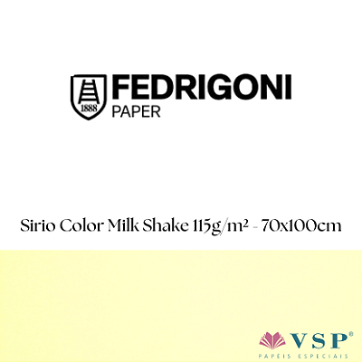 Papel Sirio Color Milk Shake 115g/m² Tamanho 70x100cm - Pacote com 50 folhas