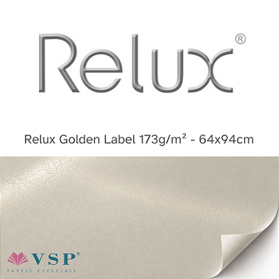 Adesivo Relux Golden Label 173g/m² 64x94cm - Pacote com 10 folhas