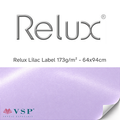 Adesivo Relux Lilac Label 173g/m² 64x94cm - Pacote com 10 folhas