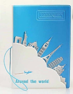 Capa de passaporte Around the World - cod016