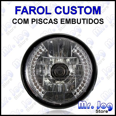 Kit Custom Intruder 125 Semi Guidão + Retrovisor + Piscas