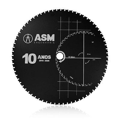 Disco de corte ASM Ultra 14" 72T | Edição Comemorativa 10 anos