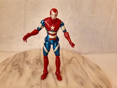 Figura de ação articulada iron man patriot coleção marvel legend da Hasbro 2012 -  15 cm