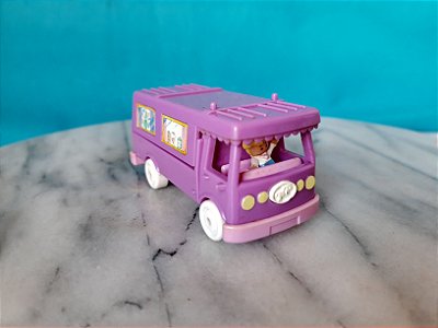 Polly pocket da Blue bird 1994 estábulo ambulante com cavalo e boneca