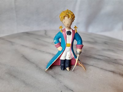 Miniatura de vinil estática do Pequeno Principe  - Plastiy 1997 - 6 cm