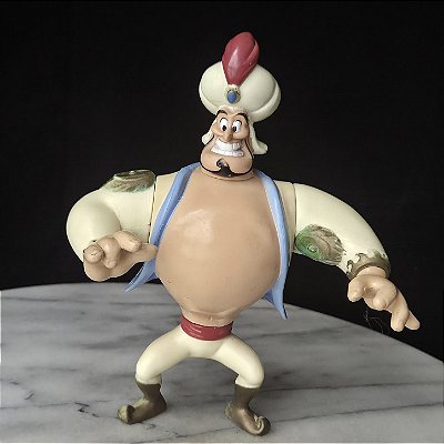 Miniatura Disney 1993, Genio do Aladim 15 cm articulado na cabeça, cintura e braços