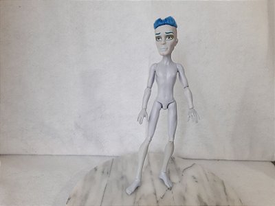 Boneco monster high Slo Mo. nude, flocado do cabelo com falhas