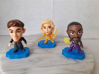 Druig, Thena e Phastos do Eternals Marvel, coleção McDonald's usados