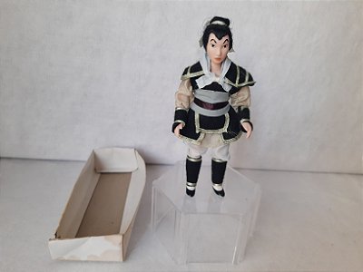 Boneca de porcelana Mulan guerreira , Disney, coleção de Agostini 16 cm