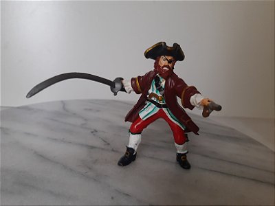 Figura  pirata Papo 2005 , 10 cm, usado