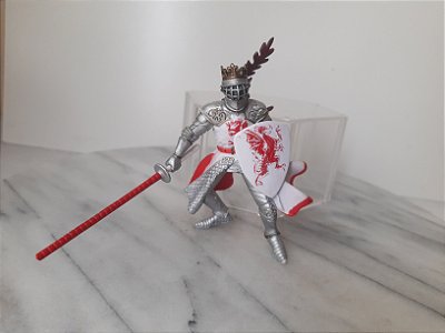 Rei dragao vermelho, Papo, 9 cm, usado