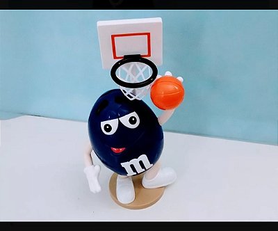 Dispensador Chocolate M&m Jogador Basquete C/tabela , 26 cm Usado