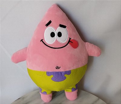 Pelúcia Patrick coleção Bob Esponja 25 cm Multikids, usada