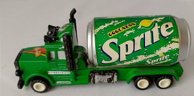 Mini carreta de plástico Sprite 12,5cm comprimento