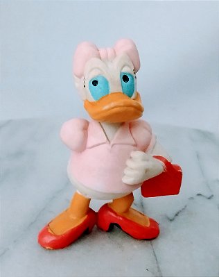 Miniatura Disney vintage 1982 de pata Margarida coleção Mickey e amigos Maia Borges , Portugal , 6 cm