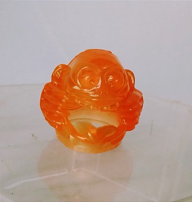Anos 80, fantasma cor de laranja do Ghostbusters, Kenner 1984, 3 cm de altura