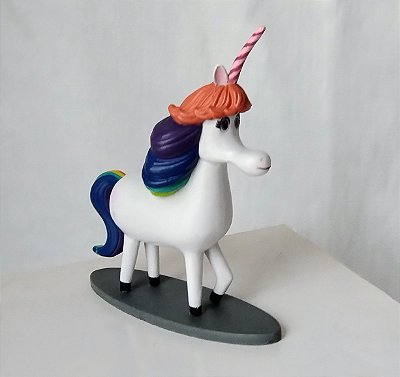 Miniatura Disney Pixar rainbow unicorn de Divertida Mente , 10x9x3 cm, usada