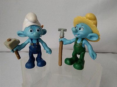 Smurfs articulados trabalhadores Peyo 2011 Jakks , 7 cm