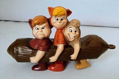 Meninos perdidos a corda do Peter Pan Disney, coleção McDonald's 2002, 14 cm comprimento 8 cm altura