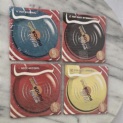Mini CD promocional.Coca cola, vibe sound , lote com 4 variados, anos 2000