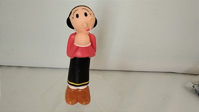 Figura de borracha Olivia do Popeye , Estrela, promoção Habib's, 12 cm