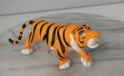 Miniatura Disney ,Tigre Rajah 15cm ,de comprimento 6cm de altura, pet da Princesa Jasmine Disney 1992