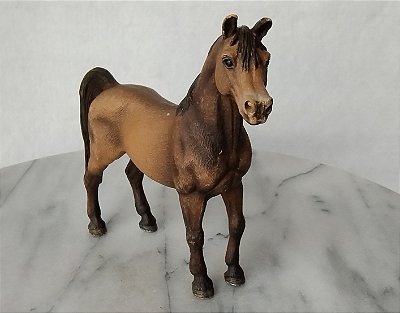 Miniatura de vinil Schleich 2007, garanhão arabe, 12cm