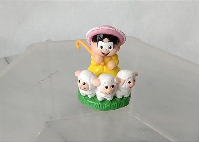 Miniatura Magali guardadora de ovelhas colecao Turma da Monica cinto de fadas 2002/2003 , 3 cm