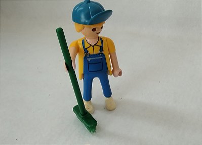 Playmobil, boneco faxineiro