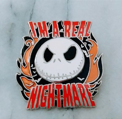Broche de metal da Disney 2012, Jack Skellington do Nightmare before Christmas do Tim Burton