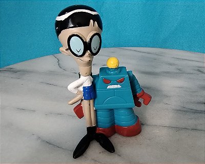 Miniatura em PVC Mandark arquiinimigo do Dexter 7cm