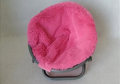 Para bonecas aprox. 40 cm , American girl, our generation, Poltrona pires pelucia rosa My Life, usada