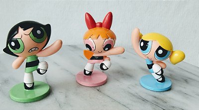 Miniatura de vinil com base Meninas Poderosas Cartoon Network 2000,  6 cm