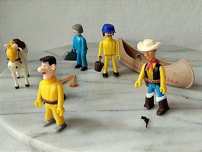 Lote de figuras Clickets Figuras Comansi Lucky luke