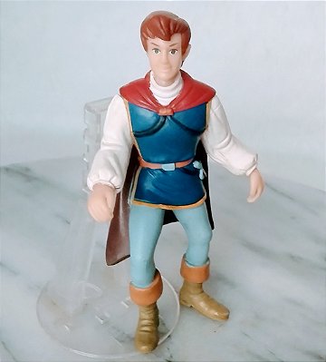 Miniatura Disney Bullyland pintada a mão do Príncipe Florian de.Branca de Neve,  11cm lo