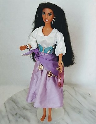 Boneca Esmeralda, Corcunda de Notre Dame, Mattel 1993, 30cm , com danos