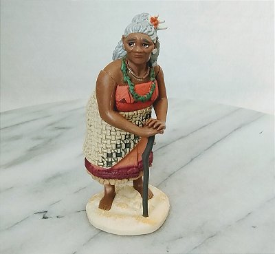 Miniatura Disney de vinil da Tala, avó da Moana, 8,5 cm de altura
