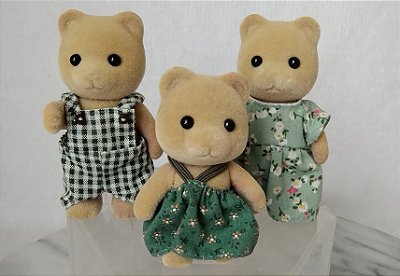 Sylvanian families, familia de 3 ursos