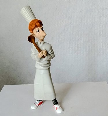 Miniatura Disney Pixar de chefe de cozinha Alfredo Linguini de Ratatouille, 10,5 cm