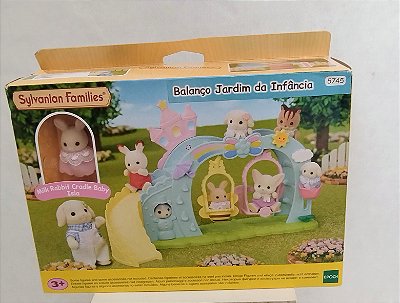 Sylvanian families, balanço, jardim de infância