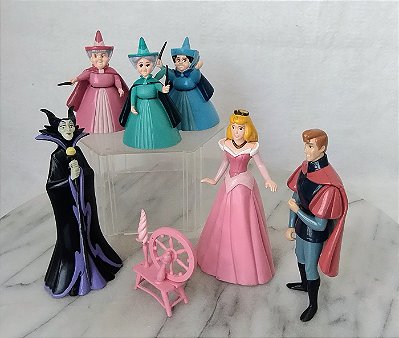 Playset Disney da princesa Aurora, a Bela adormecida, 7 peças