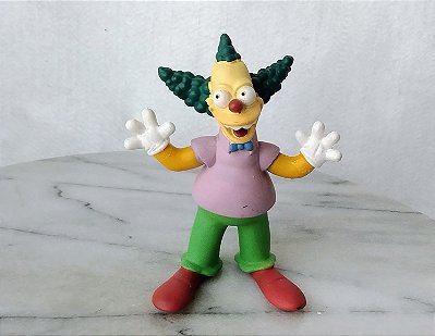 Boneco estático palhaço Krusty  11 cm do Simpsons, Fox 2005