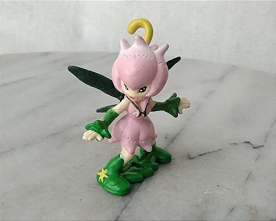 Rara miniatura de vinil Digimon Lillymon 4,5 cm Bandai 1999, sem a corrente di chaveiro